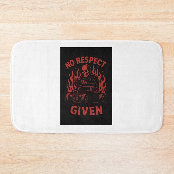 Item preview, No Respect Given Hot Rod Skeleton Driver | Vintage Car Greaser designed and sold by Fleetwood1994.