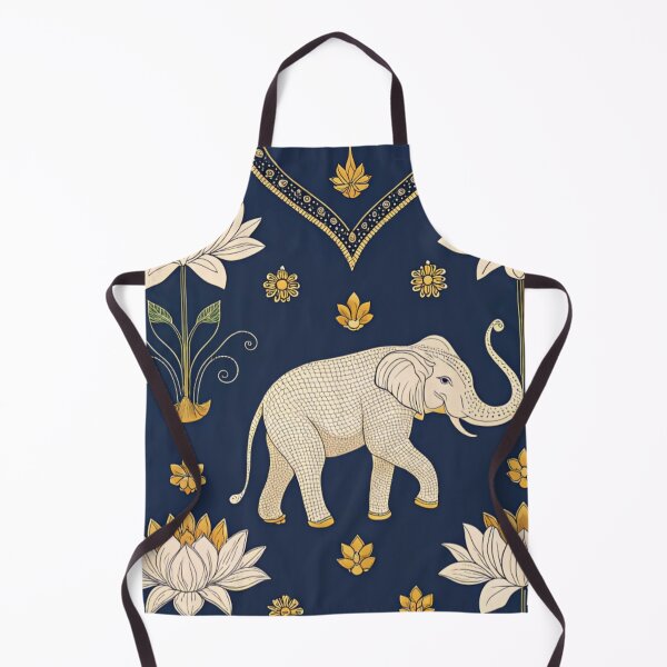Item preview, Elephants with raised trunks surrounded by lotus flowers . designed and sold by Lucky 777.