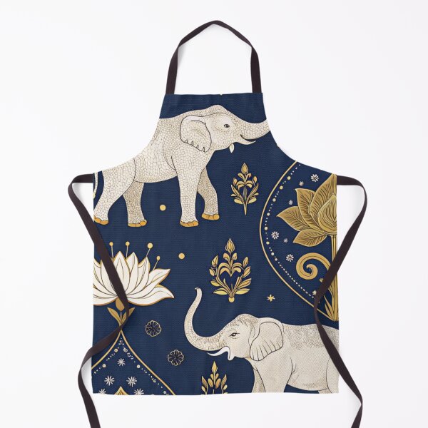 Item preview, Elephants with raised trunks surrounded by lotus flowers . designed and sold by Lucky 777.