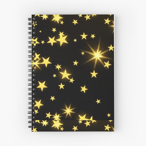 Item preview, Vibrant Golden Stars on Deep Black Background – Festive Digital Illustration designed and sold by PixelVibe782.