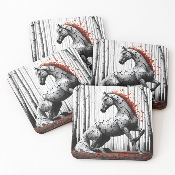 Item preview, Birchbark Horse, Ai Generated Art  designed and sold by ACC .
