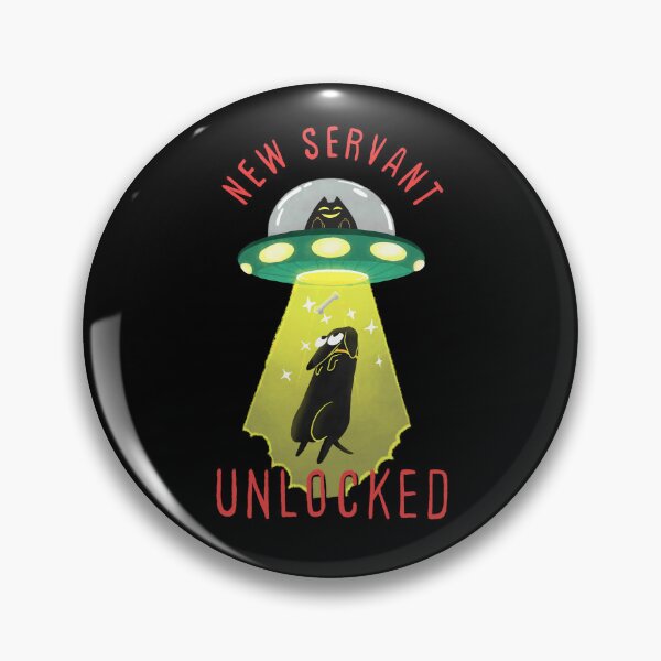 Item preview, New Servant Unlocked – Funny Cat Alien Abduction with Dog Design designed and sold by Wicked-whiskers.