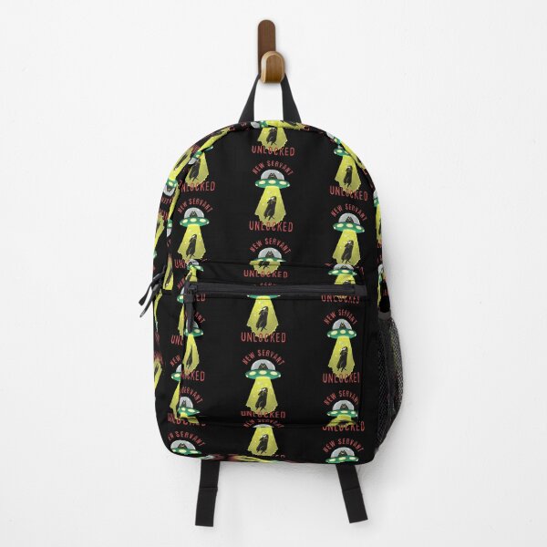 Item preview, New Servant Unlocked – Funny Cat Alien Abduction with Dog Design designed and sold by Wicked-whiskers.