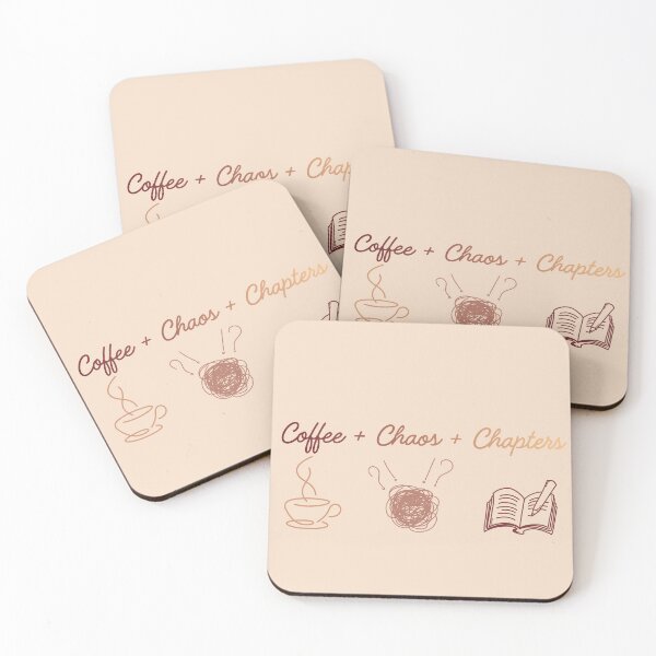 Item preview, Coffee + Chaos + Chapters  designed and sold by Ivy-Triggs.
