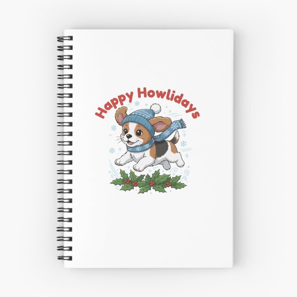Item preview, Happy Howlidays Beaglier – Cute Christmas Dog in Winter Scarf designed and sold by The Real Life Symphony.