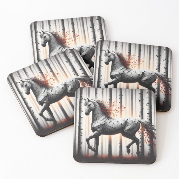 Item preview, Birchbark Horse, Ai Generated Art  designed and sold by ACC .