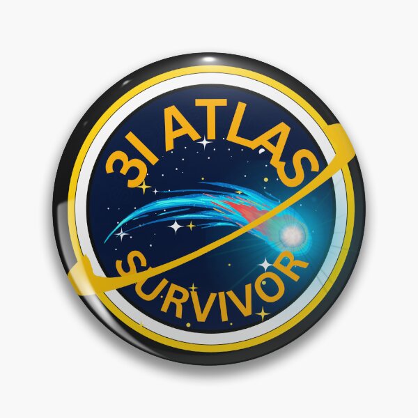 Item preview,  3I Atlas Survivor interstellar Comet intruder alien UFO Emblem designed and sold by erozzz.