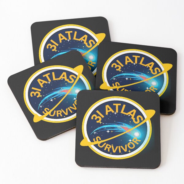 Item preview,  3I Atlas Survivor interstellar Comet intruder alien UFO Emblem designed and sold by erozzz.