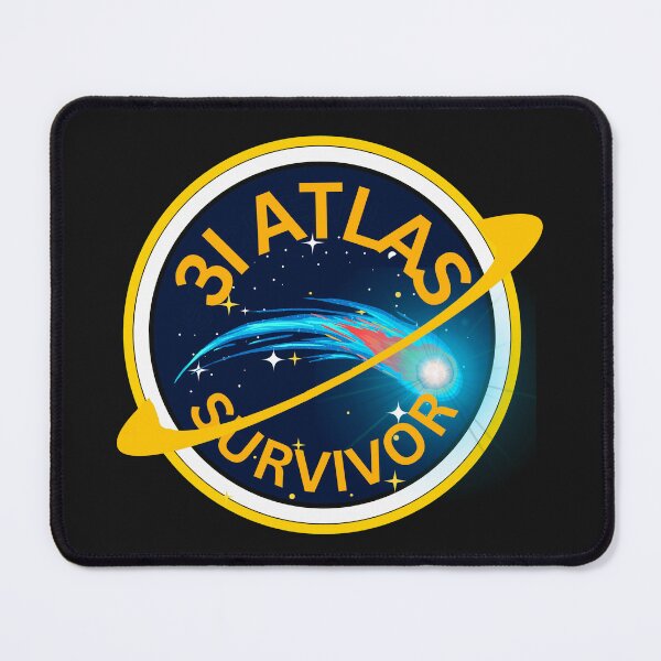Item preview, 3I Atlas Survivor interstellar Comet intruder alien UFO Emblem designed and sold by erozzz.