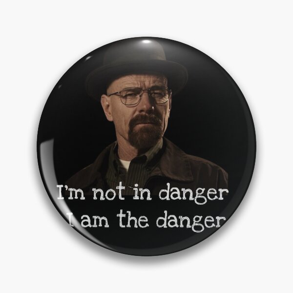 Item preview, I'm the Danger – Walter White Breaking Bad Quote Design designed and sold by Black-Case.