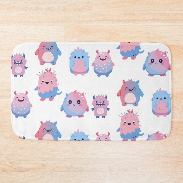 Item preview, Cute kawaii Sweet Monster Creative Sticker Design- Pastel Pink And Blue  designed and sold by MiloOfficial.