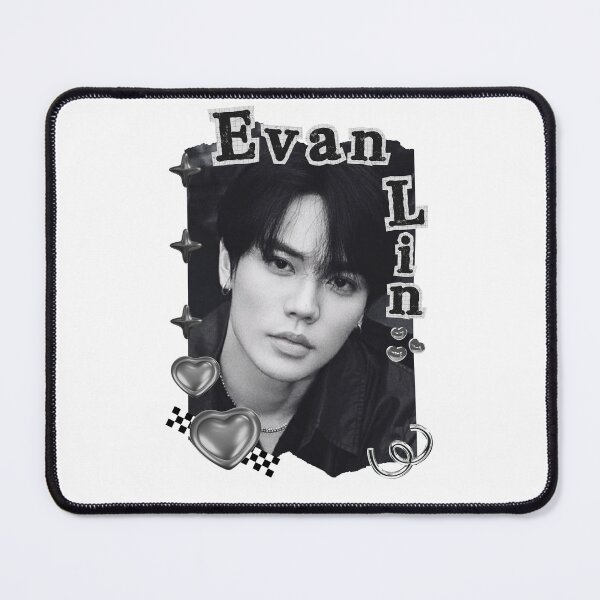 Item preview, Evan Lin (Lin Yanjun 林彦俊) Chinese Actor Cdrama Chinese Entertainment Black and White Collage Digital Art Portrait designed and sold by AJUNICE STUDIO.