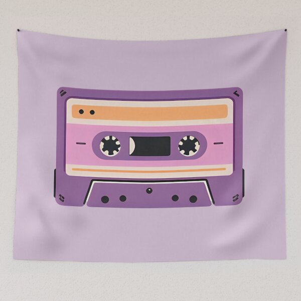 Item preview, Purple Cute Retro Vintage Casette Sticker- cute kawaii style aesthetic designed and sold by MiloOfficial.