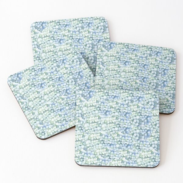 Item preview, Hydrangea Botanical White Floral Pattern designed and sold by PVTCreations.