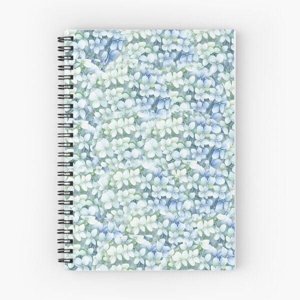 Item preview, Hydrangea Botanical White Floral Pattern designed and sold by PVTCreations.