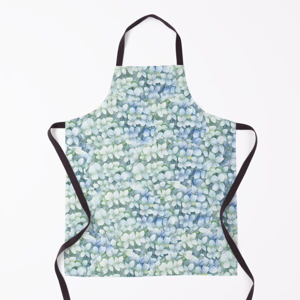 Item preview, Hydrangea Botanical White Floral Pattern designed and sold by PVTCreations.