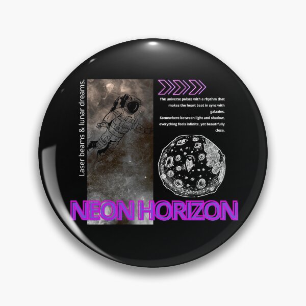 Item preview, NEON HORIZON- Laser beams & Lunar dreams designed and sold by Astrowayz.