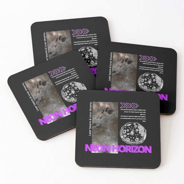 Item preview, NEON HORIZON- Laser beams & Lunar dreams designed and sold by Astrowayz.
