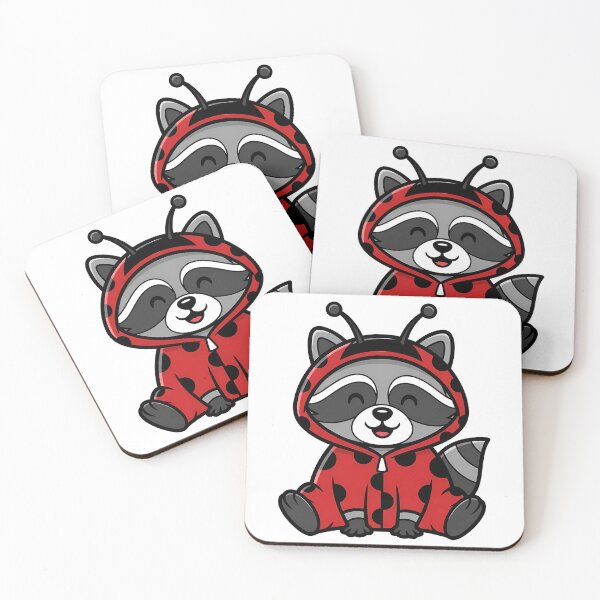 Item preview, Cute Raccoon Ladybug Costume Animal designed and sold by k3rstman1.