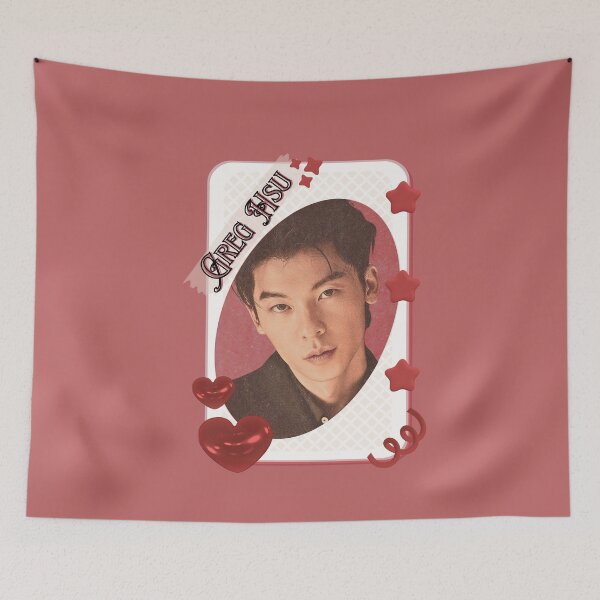 Item preview, Greg Hsu (Hsu Kuang Han 许光汉) Chinese Actor Cdrama Chinese Entertainment Card Red Aesthetic Collage Design designed and sold by AJUNICE STUDIO.