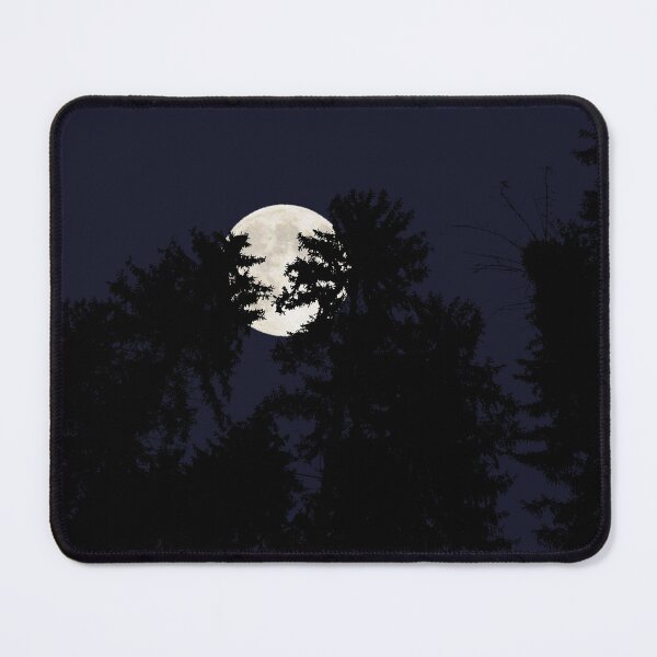 Item preview, Moonlight Forest Silhouette Night Sky Design designed and sold by LOUBNEY.