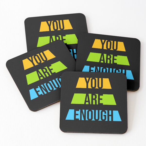 Item preview, You Are Enough Self Love Motivational Quote Inspiration Mindset designed and sold by shirt-o-mat.