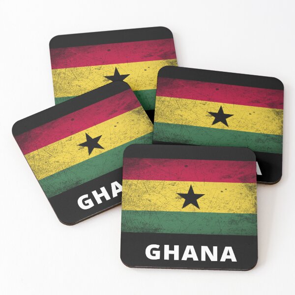 Item preview, Distressed Ghanaian Flag | Black Stars | Ghanaian Pride Gift designed and sold by Ellisen Prints.