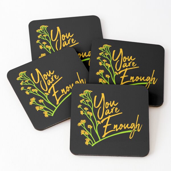 Item preview, You Are Enough Self Love Motivational Quote Inspiration Mindset designed and sold by shirt-o-mat.