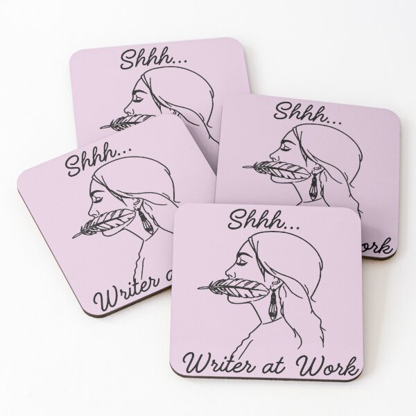 Item preview, Shhh…Writer at Work  designed and sold by Ivy-Triggs.