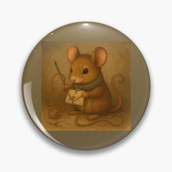 Item preview, Stitching Letters Mouse – The Tiny Tale Weaver designed and sold by GeoWild Designs.
