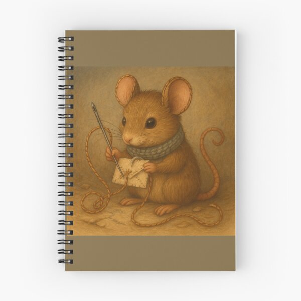 Item preview, Stitching Letters Mouse – The Tiny Tale Weaver designed and sold by GeoWild Designs.