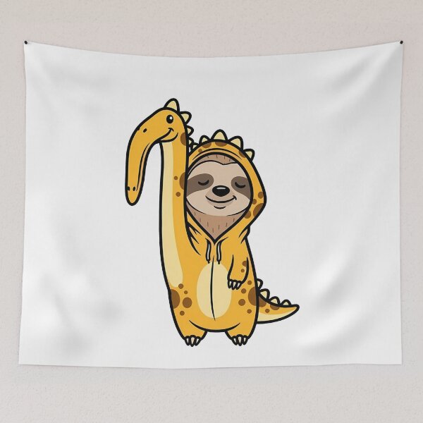Item preview, Cute Sloth Brontosaurus Costume Cartoon designed and sold by k3rstman1.