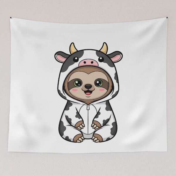Item preview, Cute Sloth Cow Costume Animal designed and sold by k3rstman1.