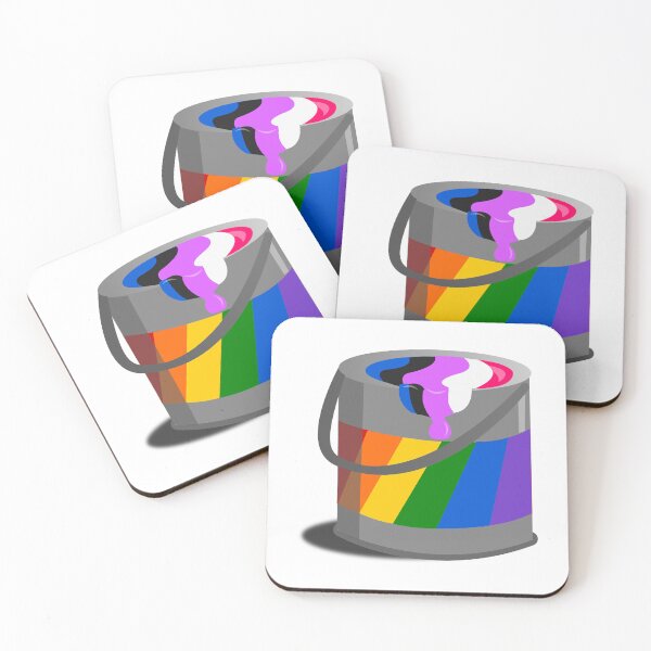 Item preview, Proud Paint Genderfluid Flag in a Bucket designed and sold by HarveyHandcraftsandDesigns.