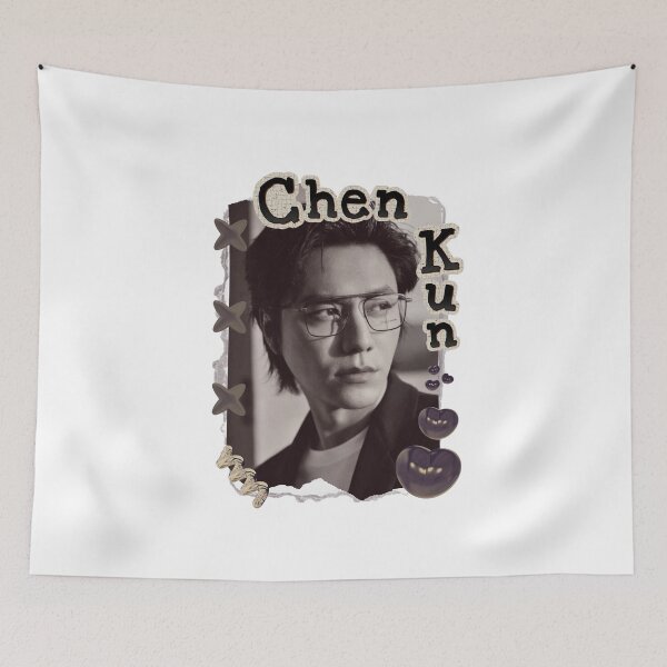 Item preview, Chen Kun Portrait of Chen Feiyu Chinese Actor Cdrama Chinese Entertainment Scrapbook Collage Cozy Y2K Vintage Design designed and sold by HELL0WBELLO.