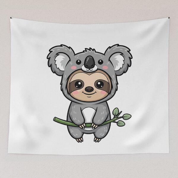 Item preview, Cute Sloth Koala Onesie Costume Fun designed and sold by k3rstman1.