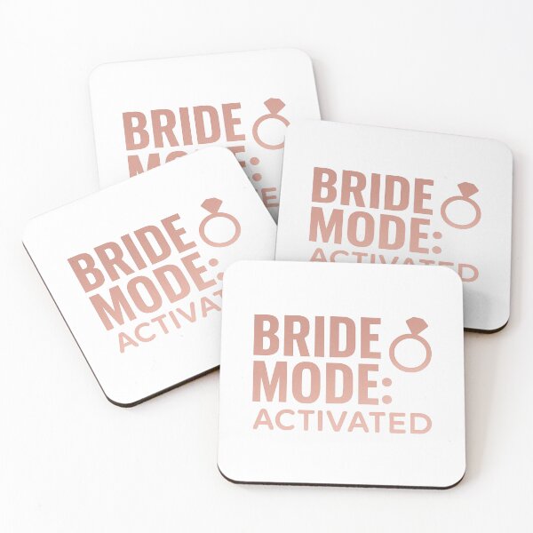 Item preview, Bride Mode Activated — Funny Rose Gold Engagement & Wedding Design designed and sold by SoulThread Studio.