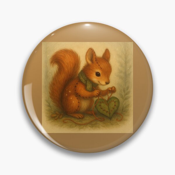 Item preview, Heartstitch Squirrel – The Leaf Mender of the Woodland designed and sold by GeoWild Designs.