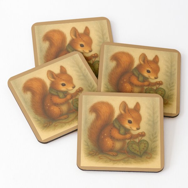 Item preview, Heartstitch Squirrel – The Leaf Mender of the Woodland designed and sold by GeoWild Designs.
