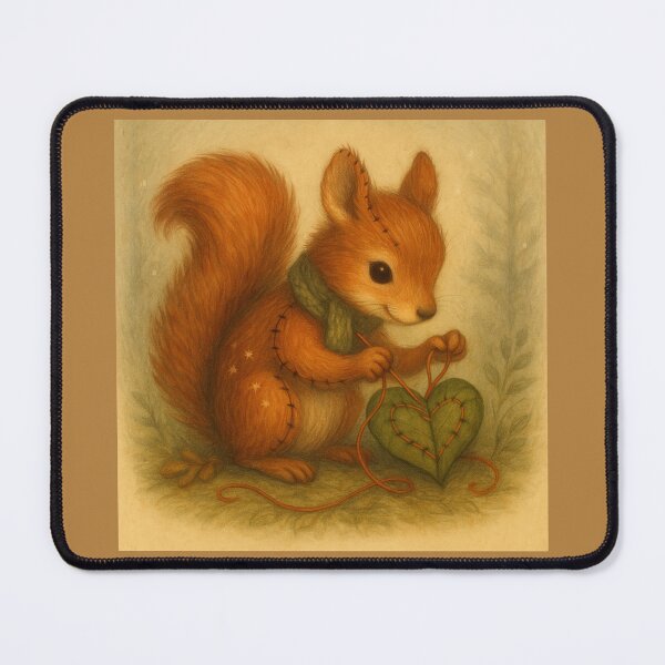 Item preview, Heartstitch Squirrel – The Leaf Mender of the Woodland designed and sold by GeoWild Designs.