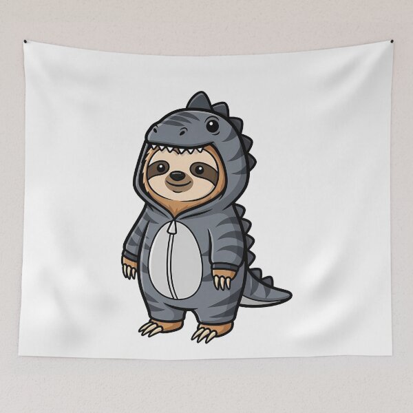 Item preview, Sloth Dinosaur Onesie Cute Cartoon designed and sold by k3rstman1.