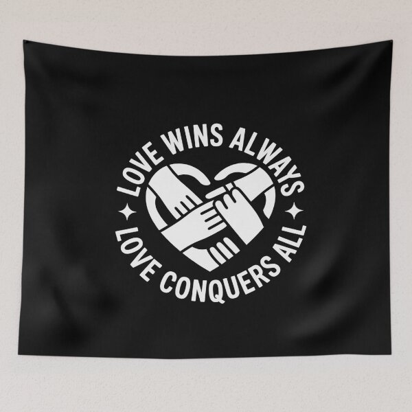 Item preview, Love Wins Always Heart Design - Unity & Inclusive Tee designed and sold by Reichcorp.