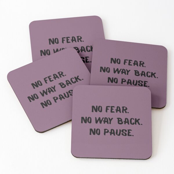 Item preview, No fear. No way back. No pause Blk designed and sold by UrbanPrts.