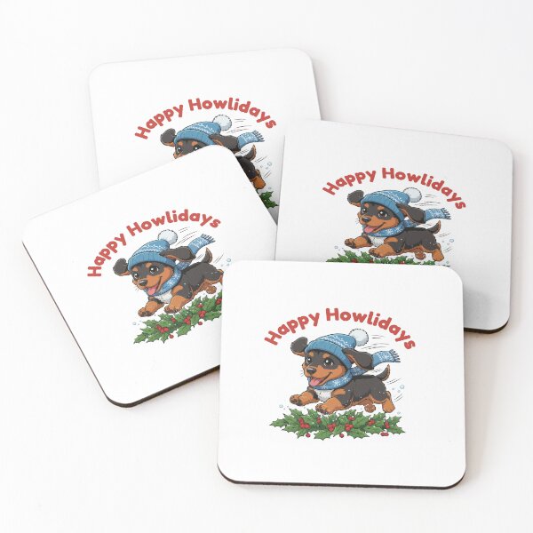 Item preview, Happy Howlidays Alpine Dachsbracke – Cute Christmas Dog in Winter Scarf designed and sold by The Real Life Symphony.