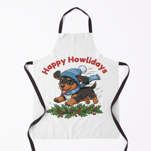 Item preview, Happy Howlidays Alpine Dachsbracke – Cute Christmas Dog in Winter Scarf designed and sold by The Real Life Symphony.