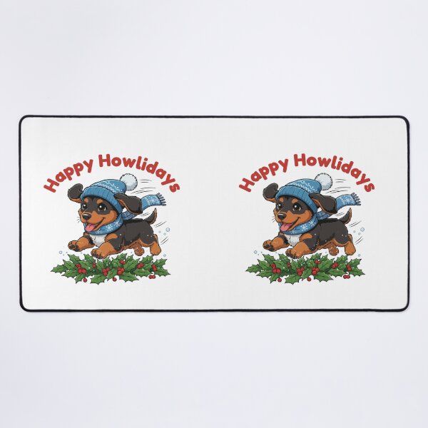 Item preview, Happy Howlidays Alpine Dachsbracke – Cute Christmas Dog in Winter Scarf designed and sold by The Real Life Symphony.