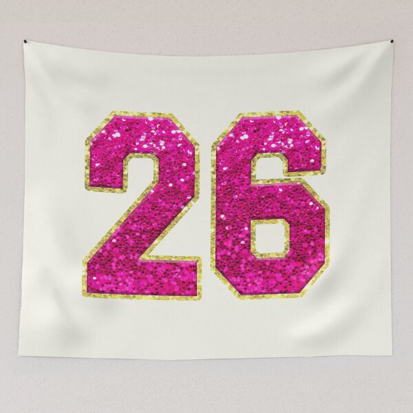 Item preview, Number 26 Pink Glitter designed and sold by Jeallan Designs.