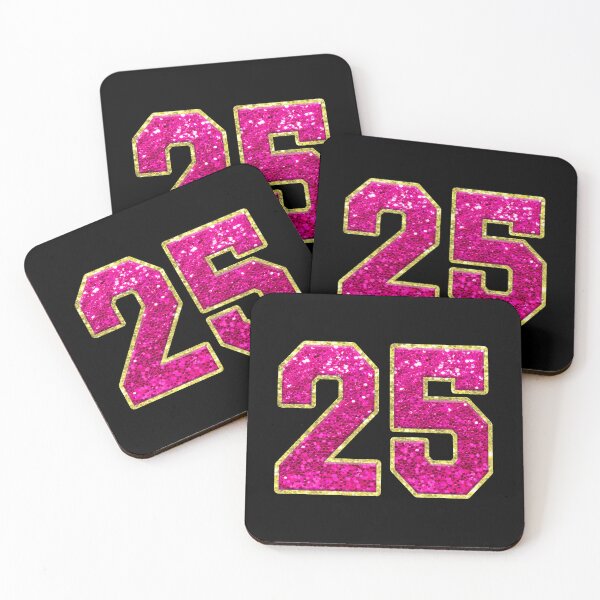 Item preview, Number 25 Pink Glitter designed and sold by Jeallan Designs.