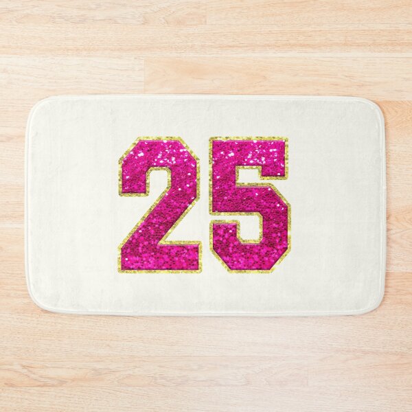 Item preview, Number 25 Pink Glitter designed and sold by Jeallan Designs.