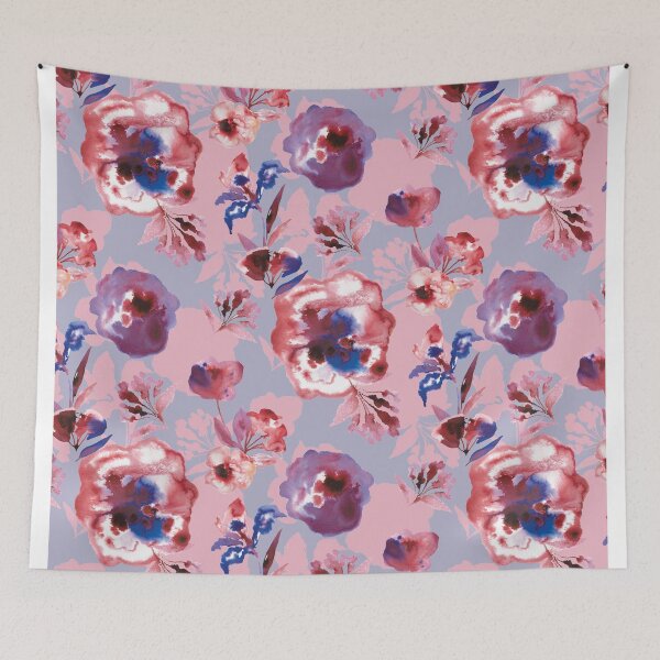Item preview, inky flowers  designed and sold by Alessandro Remo Mazzoni Remotextiles.